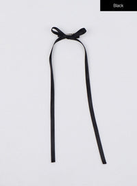 balletcore-ribbon-hair-clip-ij403 / Black