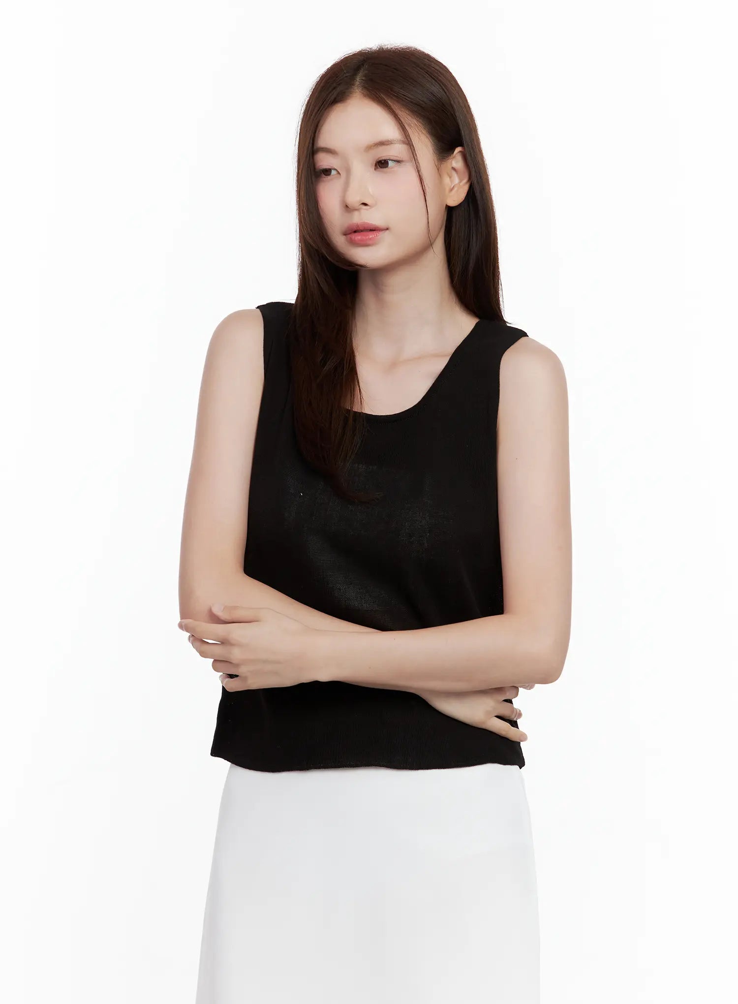 lightweight-scoop-neck-tank / Black