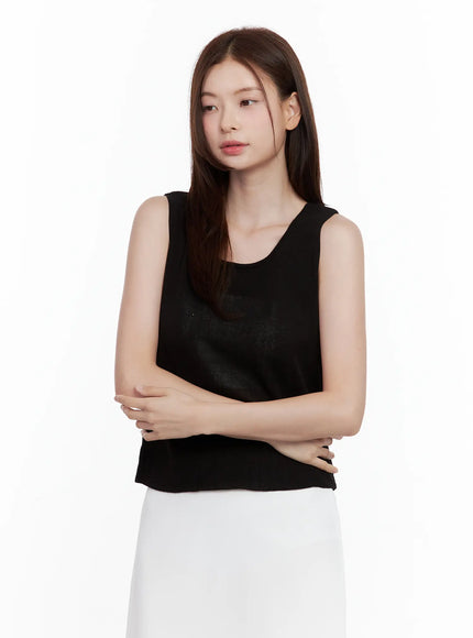 lightweight-scoop-neck-tank / Black