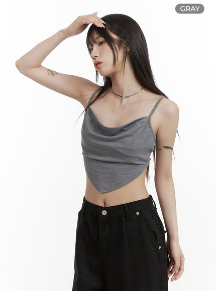 solid-cami-top-cy407 / Gray