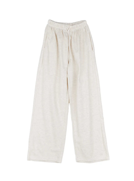 comfy-wide-leg-sweatpants-cl515 / Light beige