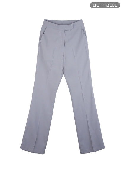 stylish-slim-fit-tailored-pants-oo429 / Light blue
