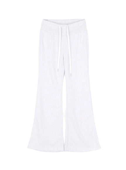 high-waisted-bootcut-lounge-pants-cy518 / Light gray