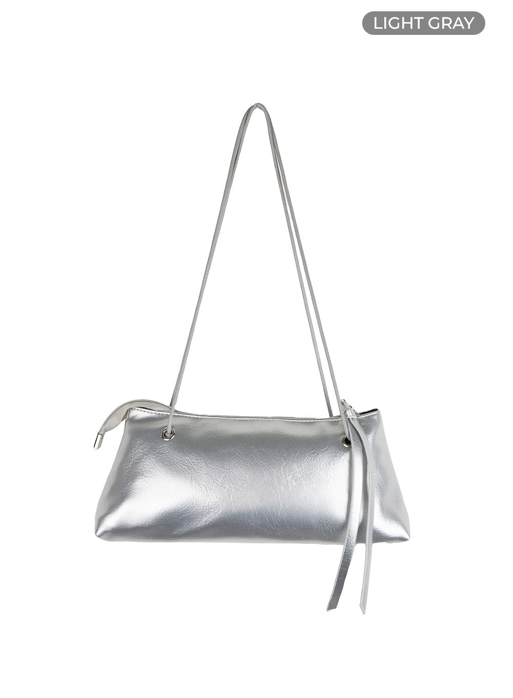 string-strap-faux-leather-shoulder-bag-ol411 / Light gray