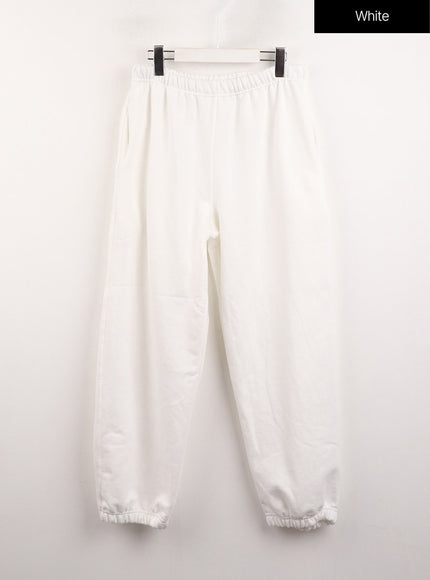 solid-sweatpants-cj412 / White