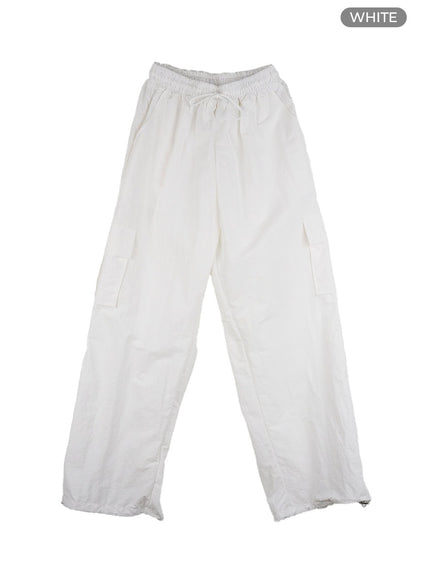 cargo-banded-nylon-pants-cl431 / White