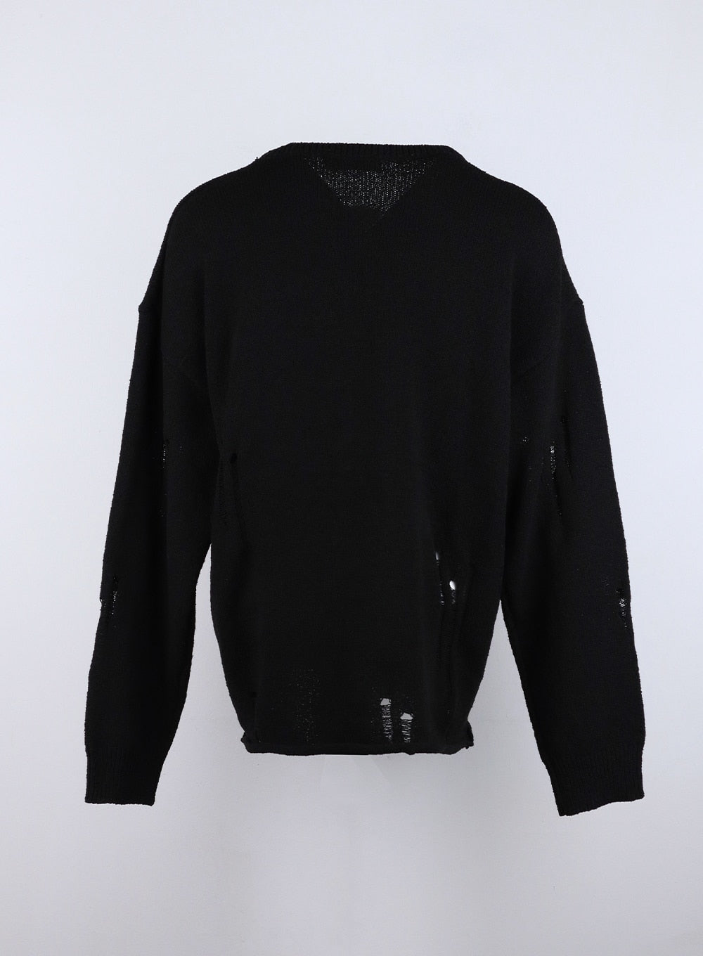 Oversize Destroyed Crew Neck Sweater CO327