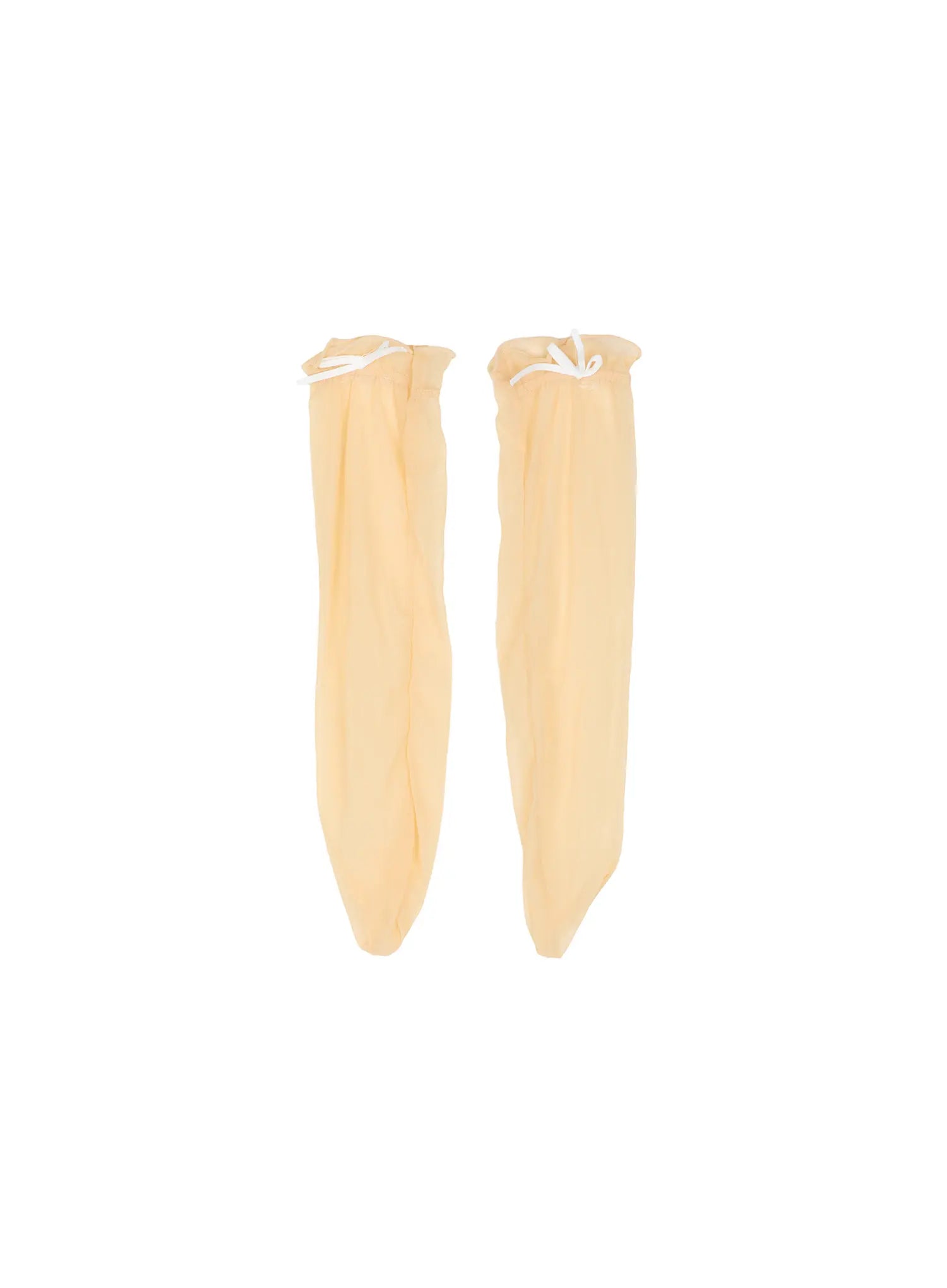 cute-sheer-bow-knee-socks-cu508 / Beige
