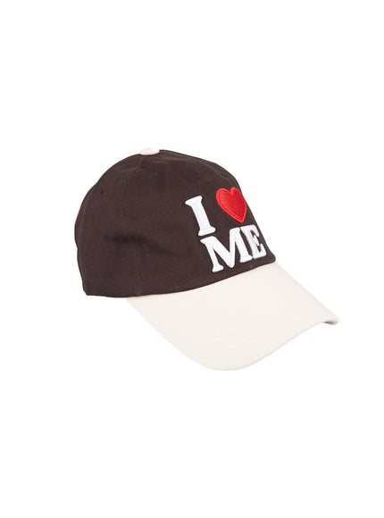 trendy-embroidered-cap-cj514 / Brown