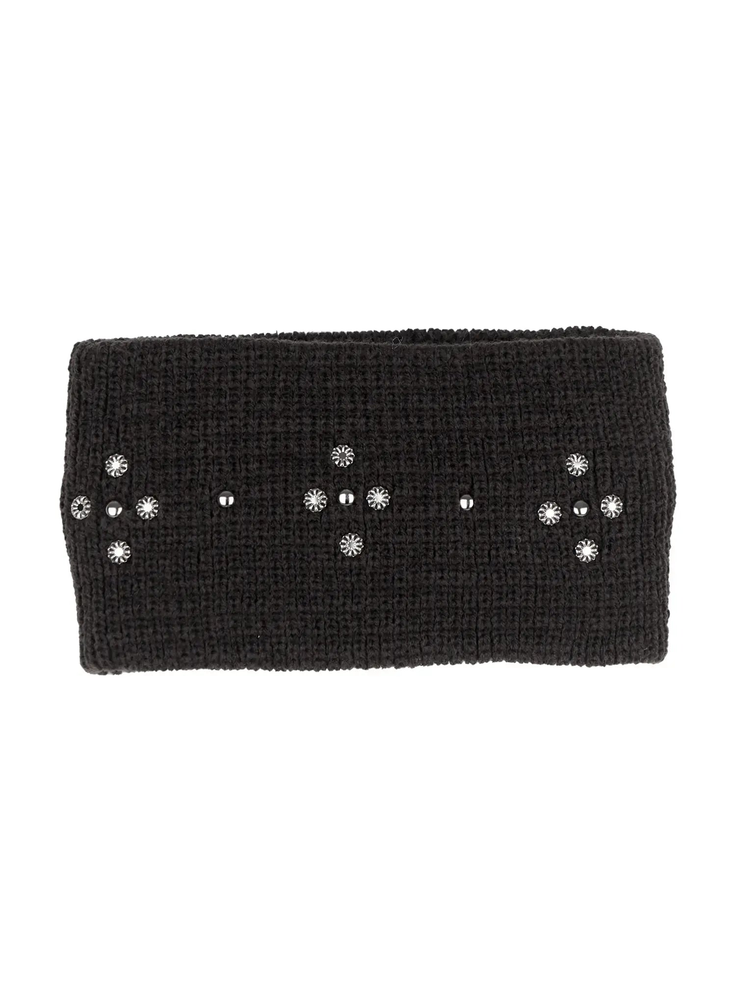 Studded Knit Headband CS503 / Dark green