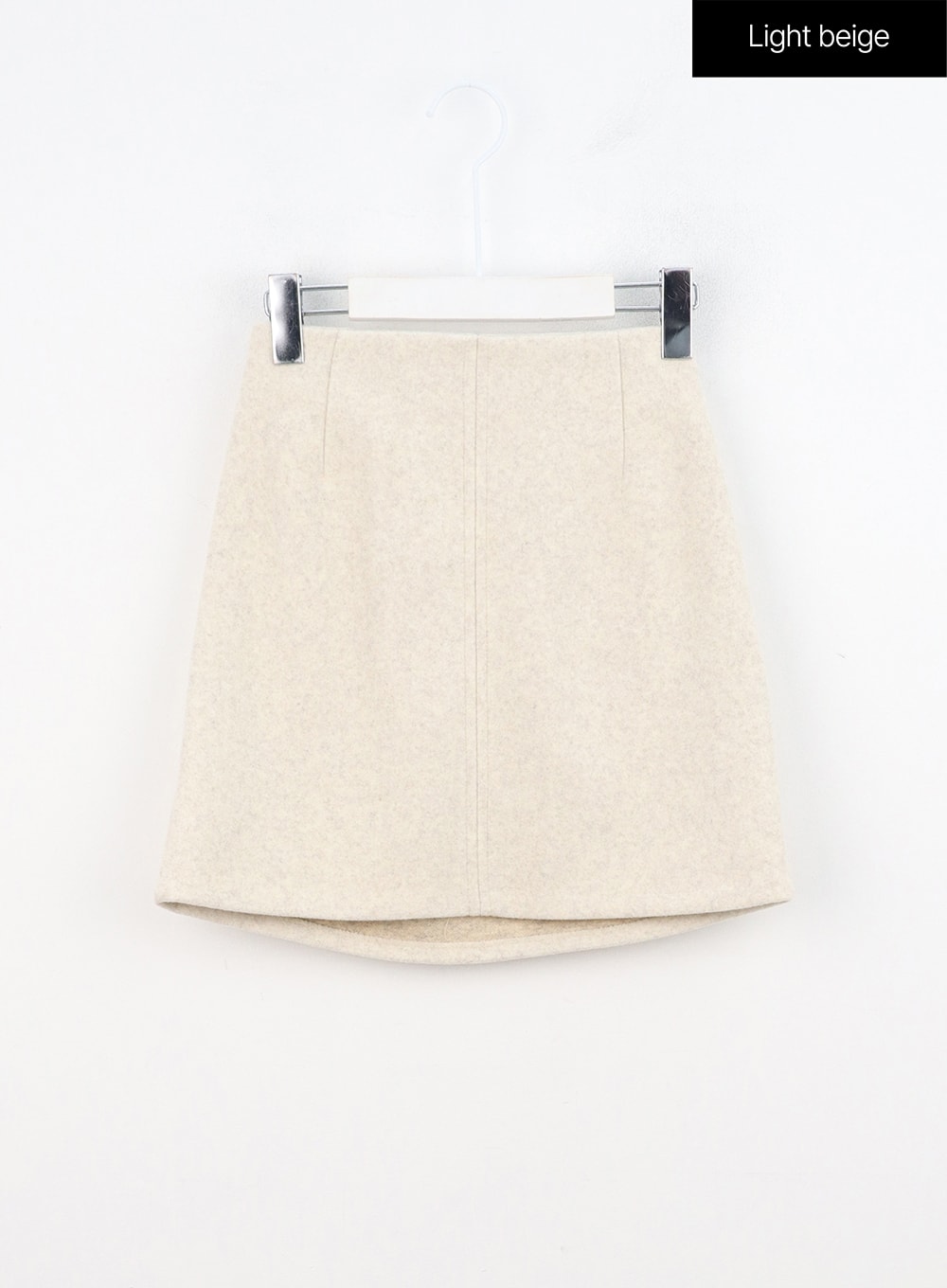 simple-mini-skirt-on309 / Light beige