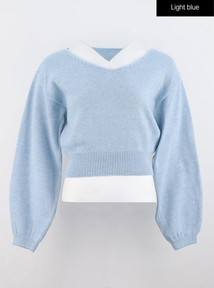 v-neck-puff-sleeve-sweater-os302