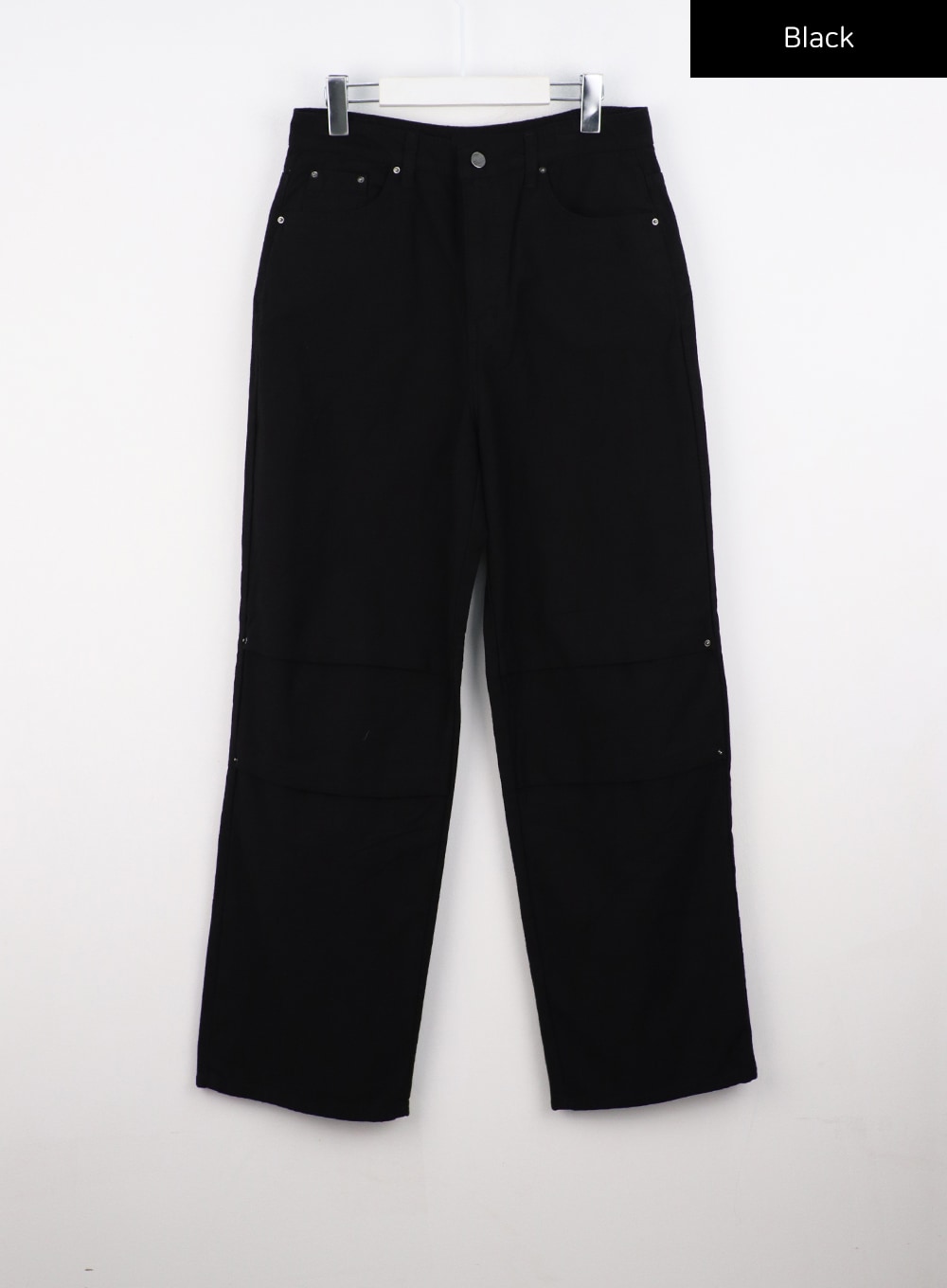 cotton-wide-fit-pants-cs321 / Black