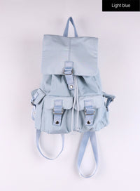 flip-pocket-backpack-cf406 / Light blue