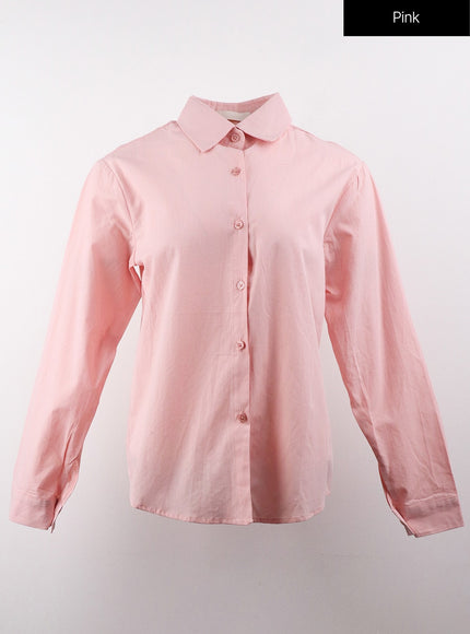 basic-tailored-shirt-cj404 / Pink