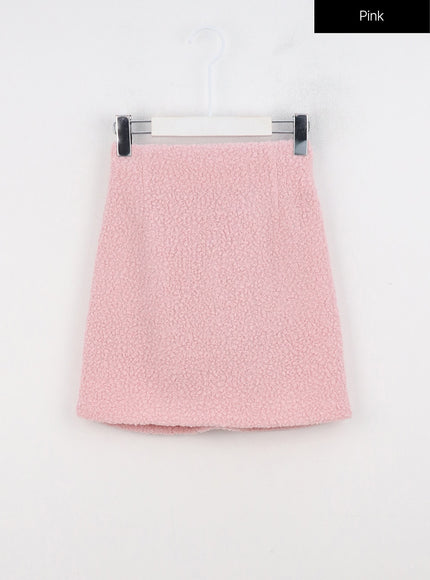 plush-mini-skirt-on320 / Pink