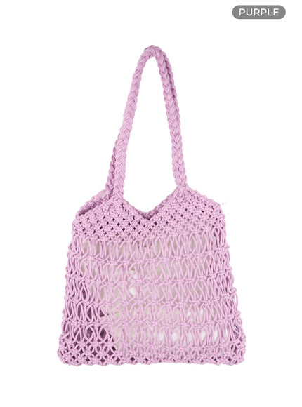 crochet-tote-bag-ol417 / Purple