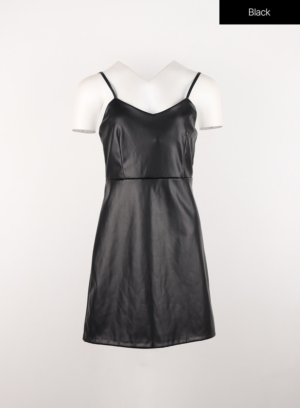 Faux Leather Bustier Mini Dress IN301