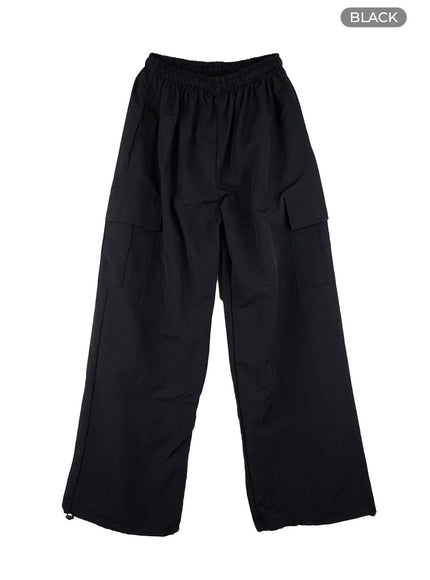 mens-cargo-nylon-pants-cl429 / Black