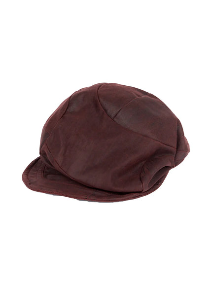 retro-style-newsboy-cap-cn511 / Dark red