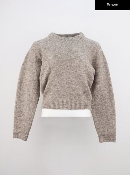 cozy-knit-sweater-oo312 / Brown