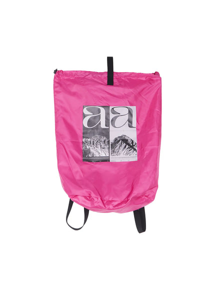 graphic-drawstring-backpack-cl514 / Pink