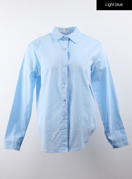 basic-tailored-shirt-cj404 / Light blue