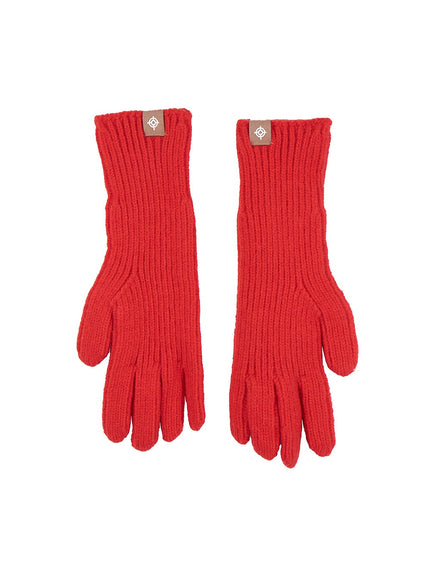 essential-knit-gloves-od412 / Red