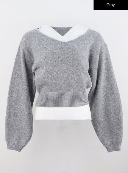 v-neck-puff-sleeve-sweater-os302