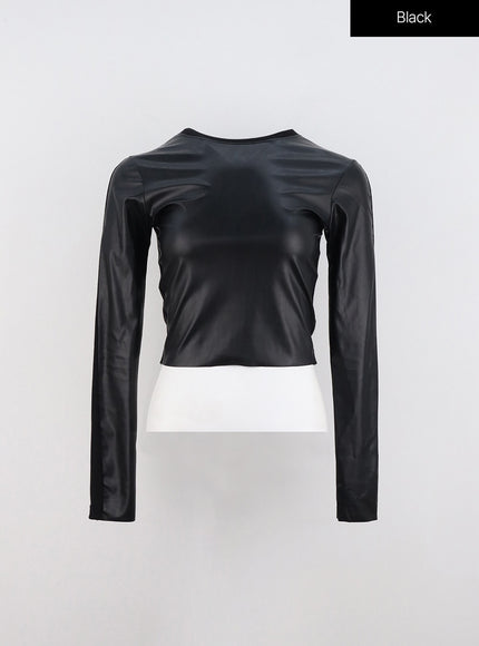 faux-leather-slim-top-in322