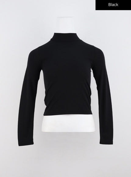 essential-elevated-turtleneck-co318 / Black