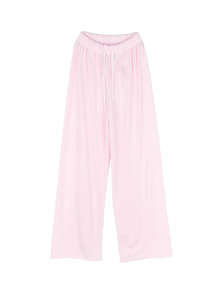 wide-leg-casual-sweatpants-cg514 / Light pink