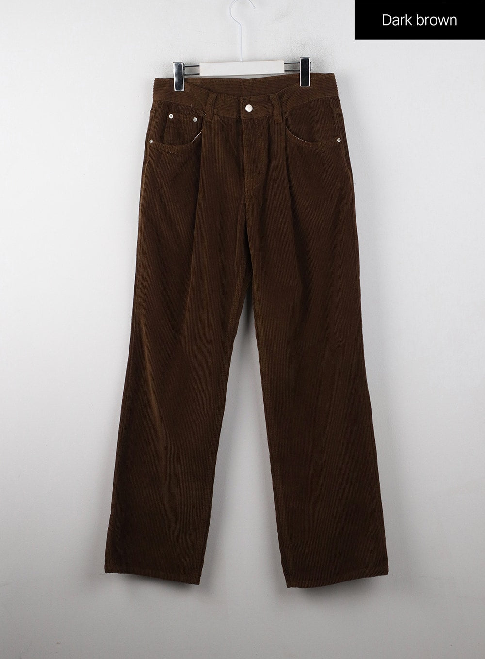 Pintuck Corduroy Pants, Brown