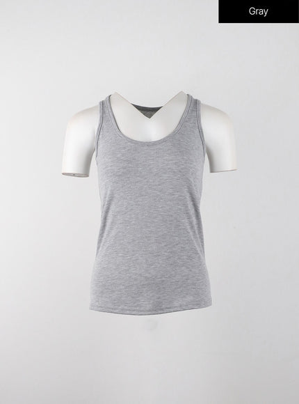 basic-tank-top-ij302 / Gray