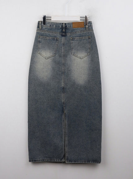 mid-waist-solid-button-washed-denim-maxi-skirt-oj411