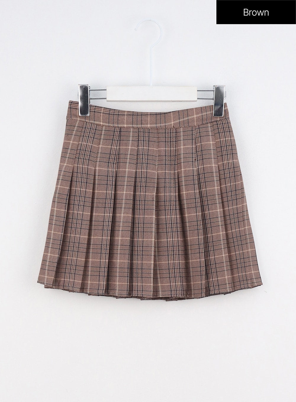 Check Pleated Mini Skirt IO317 - K-Pop style | LEWKIN 