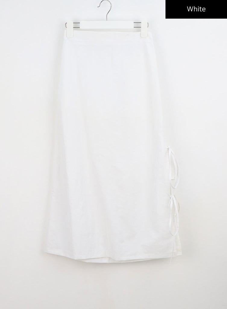 スストア ENOF nylon skirt ナイロン スカート ホワイト - スカート