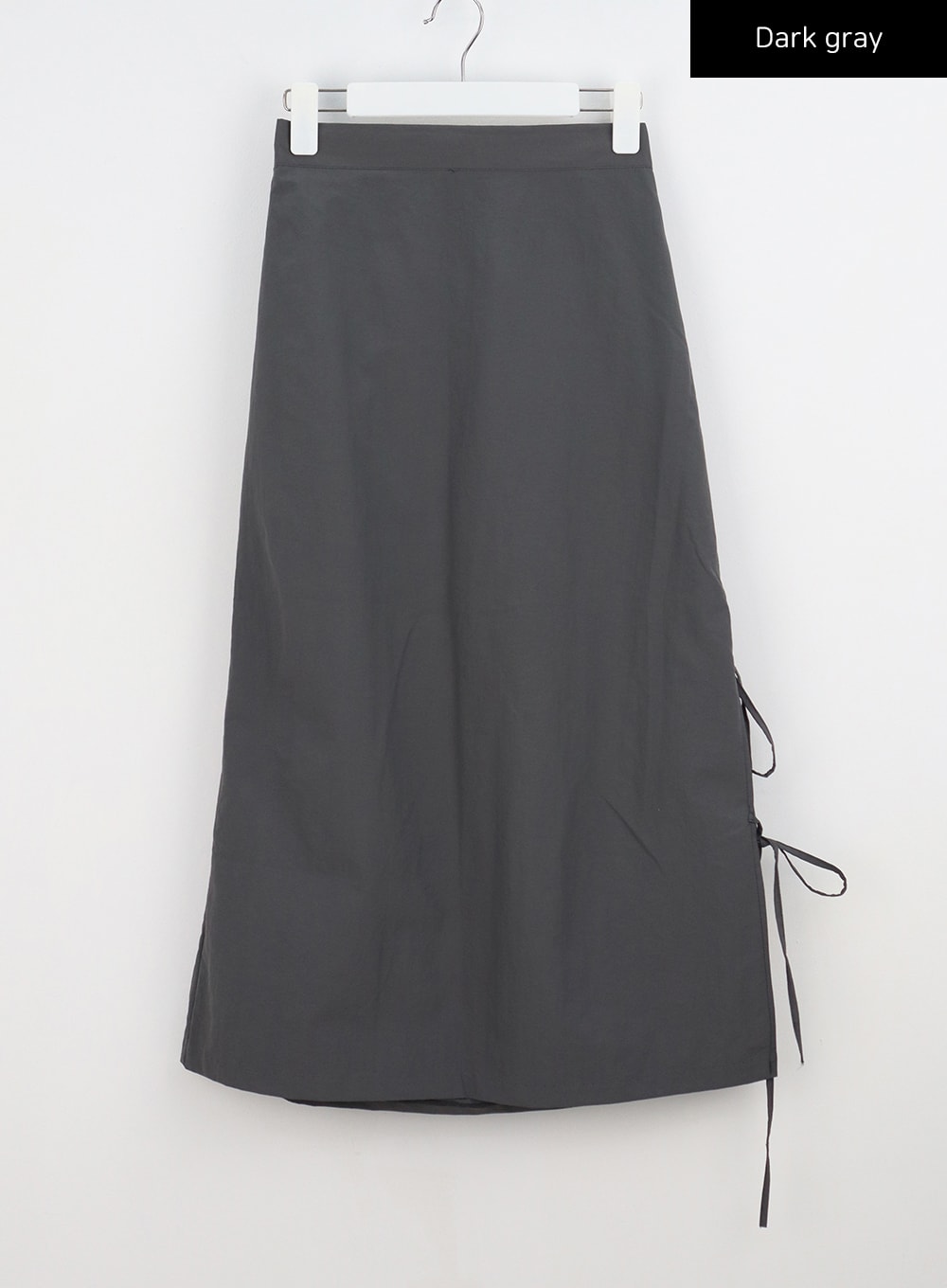 Side Slit Nylon Maxi Skirt BY312 - Korean Women