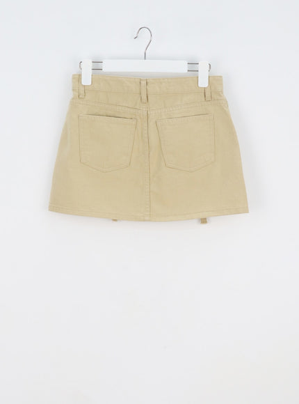 Front Pocket Mini Skirt BY317