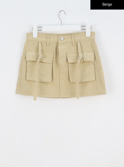 Front Pocket Mini Skirt BY317