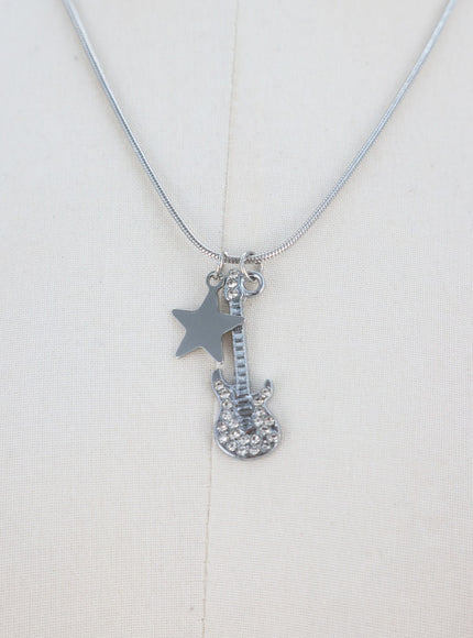 Guitar Pendant Necklace BA328