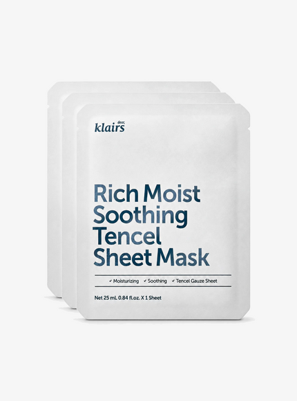 Rich Moist Soothing Tencel Sheet Mask Trio Set (25ml*3ea)