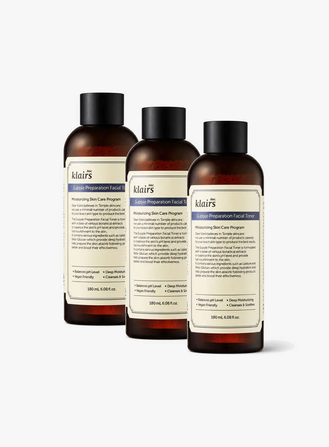 Supple Preparation Facial Toner Trio Set (180ml*3ea)