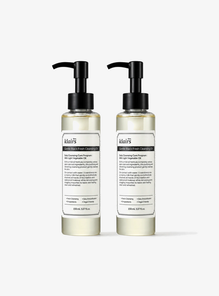 Gentle Black Fresh Cleansing Oil Duo Set (150ml*2ea)