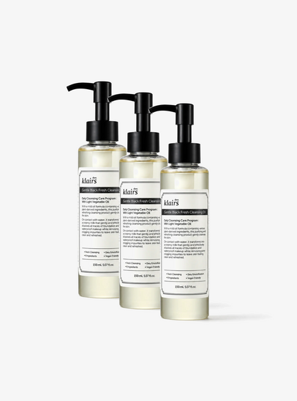 Gentle Black Fresh Cleansing Oil Trio Set (150ml*3ea)