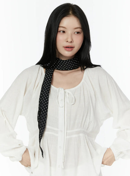 roland-black-polka-dot-neck-scarf-iu503