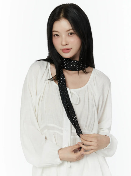 roland-black-polka-dot-neck-scarf-iu503