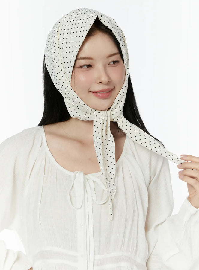 salvador-beige-polka-dot-neck-scarf-iu503