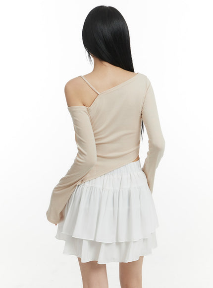 chain-detail-one-shoulder-long-sleeve-im406