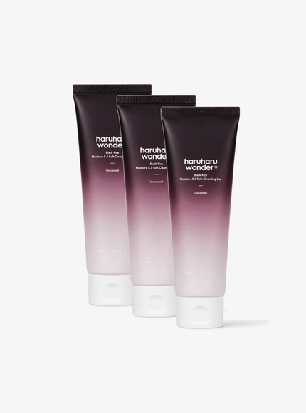 Black Rice Moisture 5.5 Soft Cleansing Gel Trio Set (100ml*3ea)